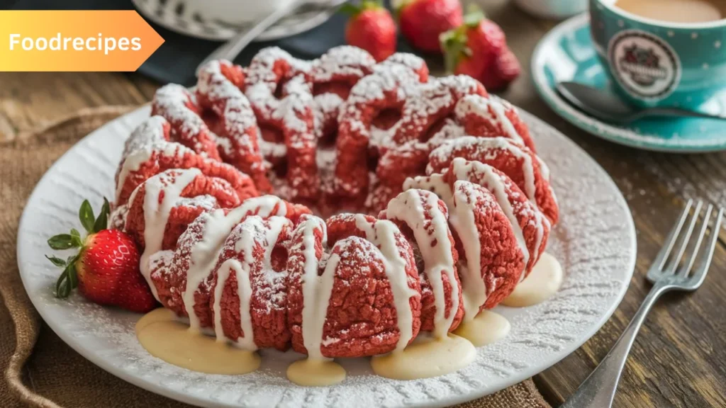 Easy red velvet funnel cake recipe using box cake mix